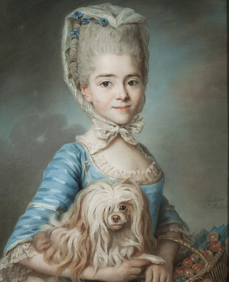 Augustine Suzanne Roslin The Artists Daughter Wall Art by Marie-Suzanne Giroust - High-Resolution Digital Print