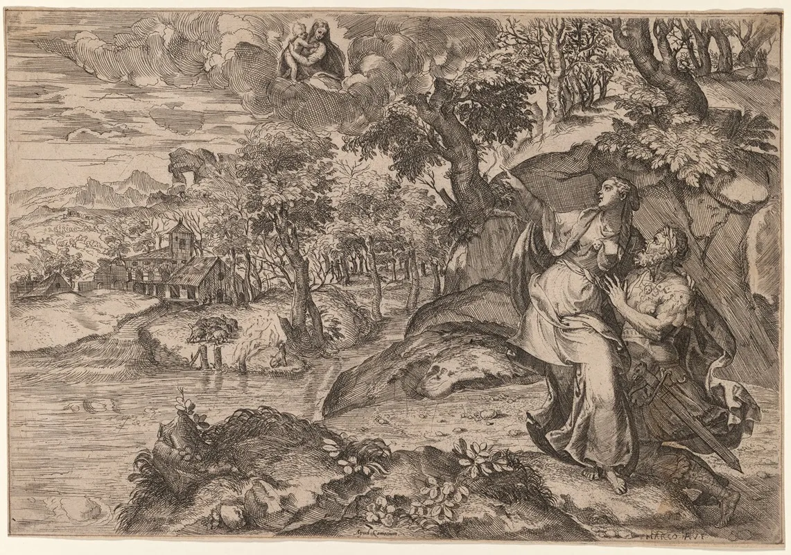 Augustus And The Tiburtine Sibyl 3 Wall Art by Marco Angolo del Moro - High-Resolution Digital Print