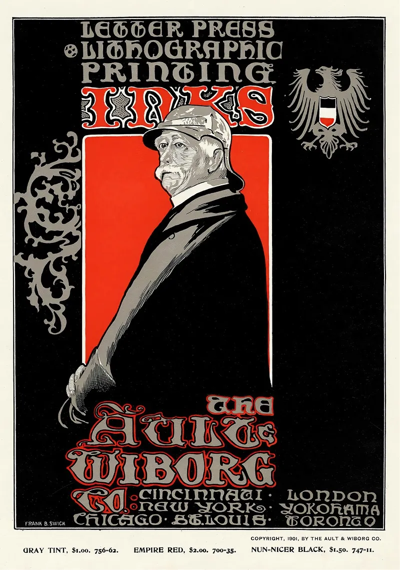 Ault And Wiborg Ad 103 Wall Art by Frank Swick - High-Resolution Digital Print
