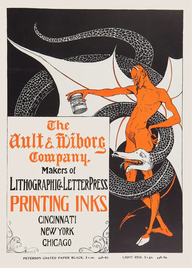 Ault And Wiborg Ad 115 Wall Art by C. W. Bonte - High-Resolution Digital Print