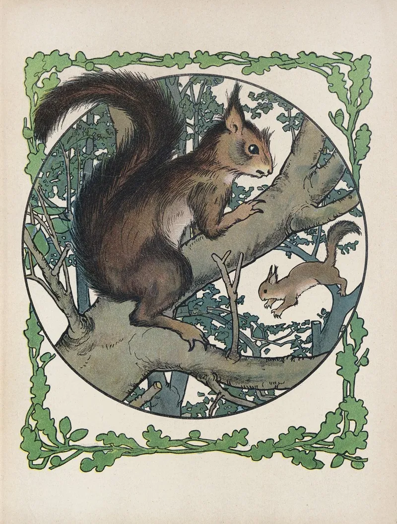 Aus Wald Und Heide Pl 04 Wall Art by Walther Caspari - High-Resolution Digital Print