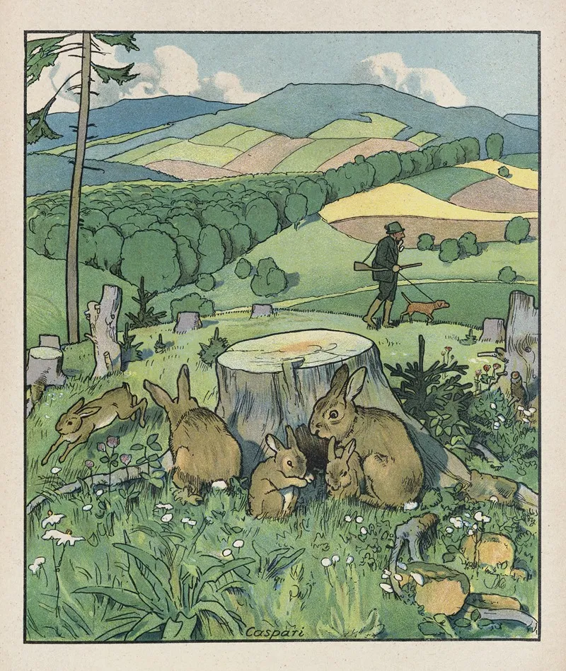 Aus Wald Und Heide Pl 11 Wall Art by Walther Caspari - High-Resolution Digital Print