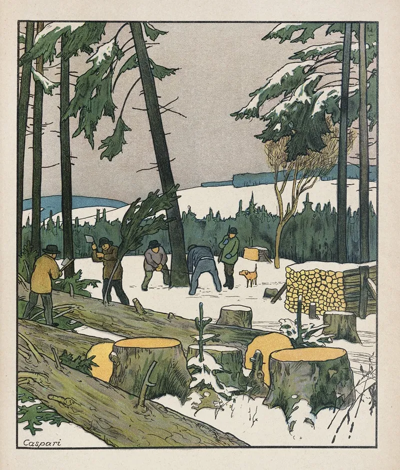 Aus Wald Und Heide Pl 13 Wall Art by Walther Caspari - High-Resolution Digital Print