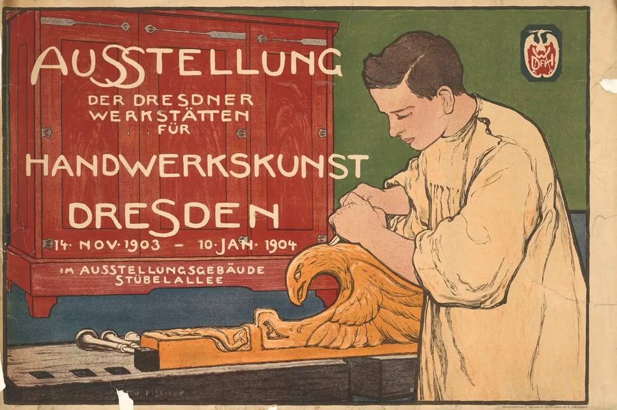 Ausstellung Der Dresdner Werkstatten Fur Handwerkskunst Wall Art by Otto Fischer - High-Resolution Digital Print