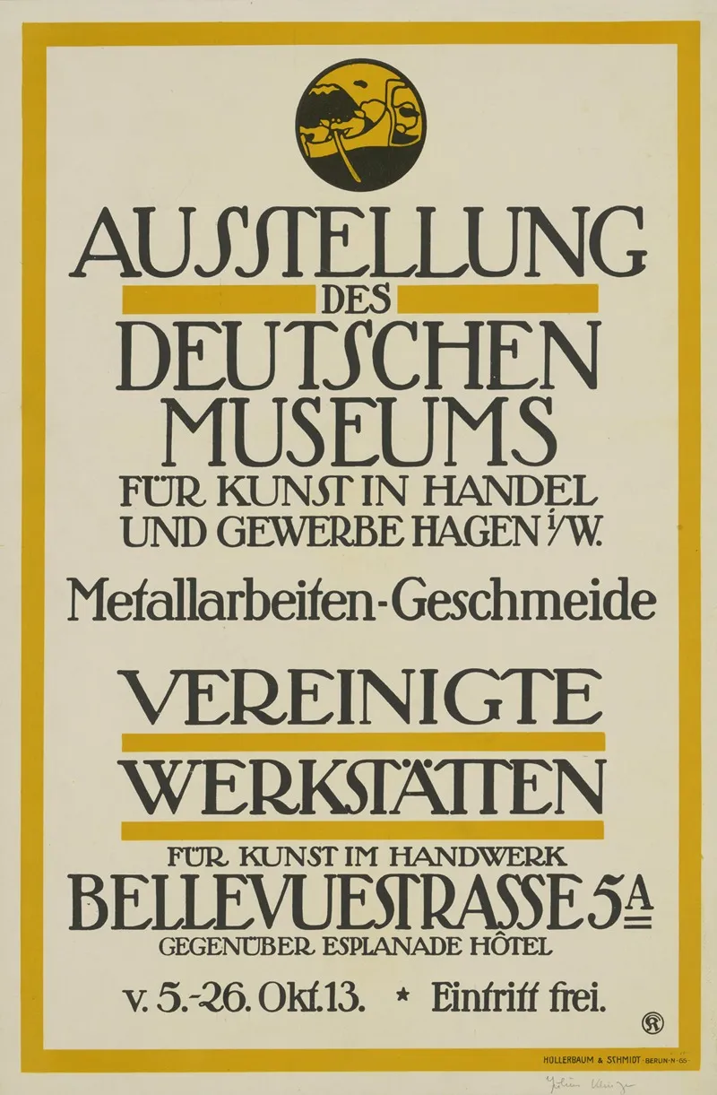 Ausstellung Der Vereinigten Werkstatten Fur Kunst Im Handwerk Wall Art by Julius Klinger - High-Resolution Digital Print