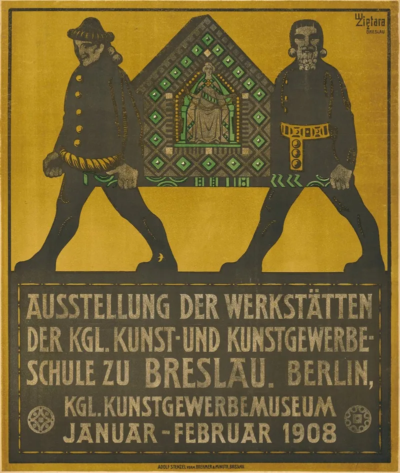 Ausstellung Der Werkstatten Der Koniglichen Kunstgewerbeschule Zu Breslau Wall Art by Valenty Zietara - High-Resolution Digital Print