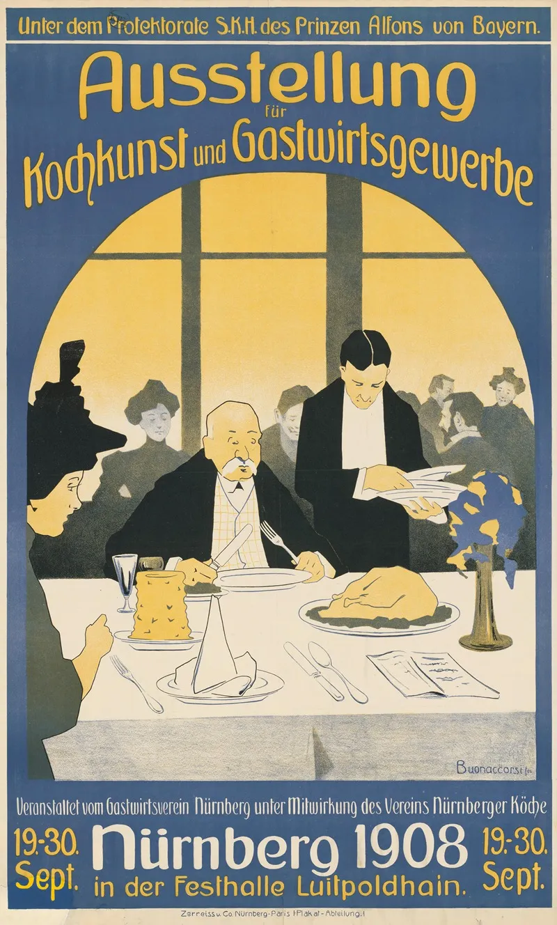 Ausstellung Fur Kochkunst Und Gastwirtsgewerbe Nurnberg Wall Art by Georg Graf von Buonaccorsi - High-Resolution Digital Print