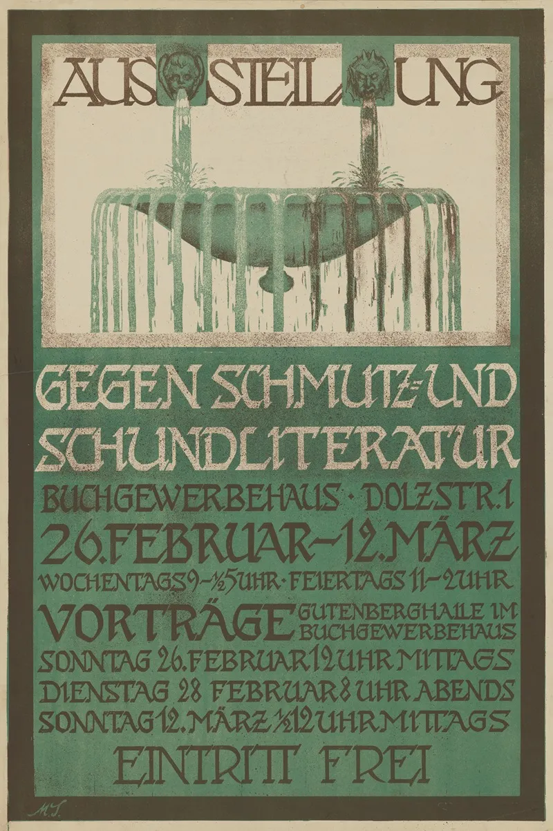 Ausstellung Gegen Schmutz Und Schundliteratur Wall Art by Anonymous - High-Resolution Digital Print