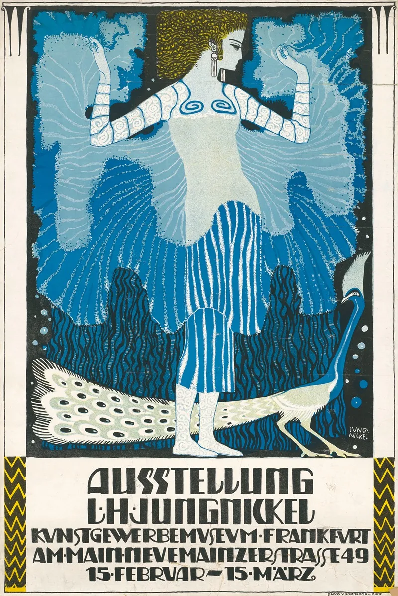 Ausstellung L H Jungnickel Kunstgewerbemuseum Frankfurt Am Main Wall Art by Ludwig Heinrich Jungnickel - High-Resolution Digital Print