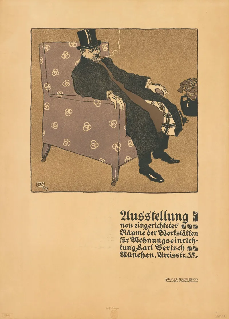 Ausstellung Neu Eingerichteter Raume Der Werkstatten Fur Wohnungseinrichtung Karl Bertsch Munchen Wall Art by Adelbert Niemeyer - High-Resolution Digital Print