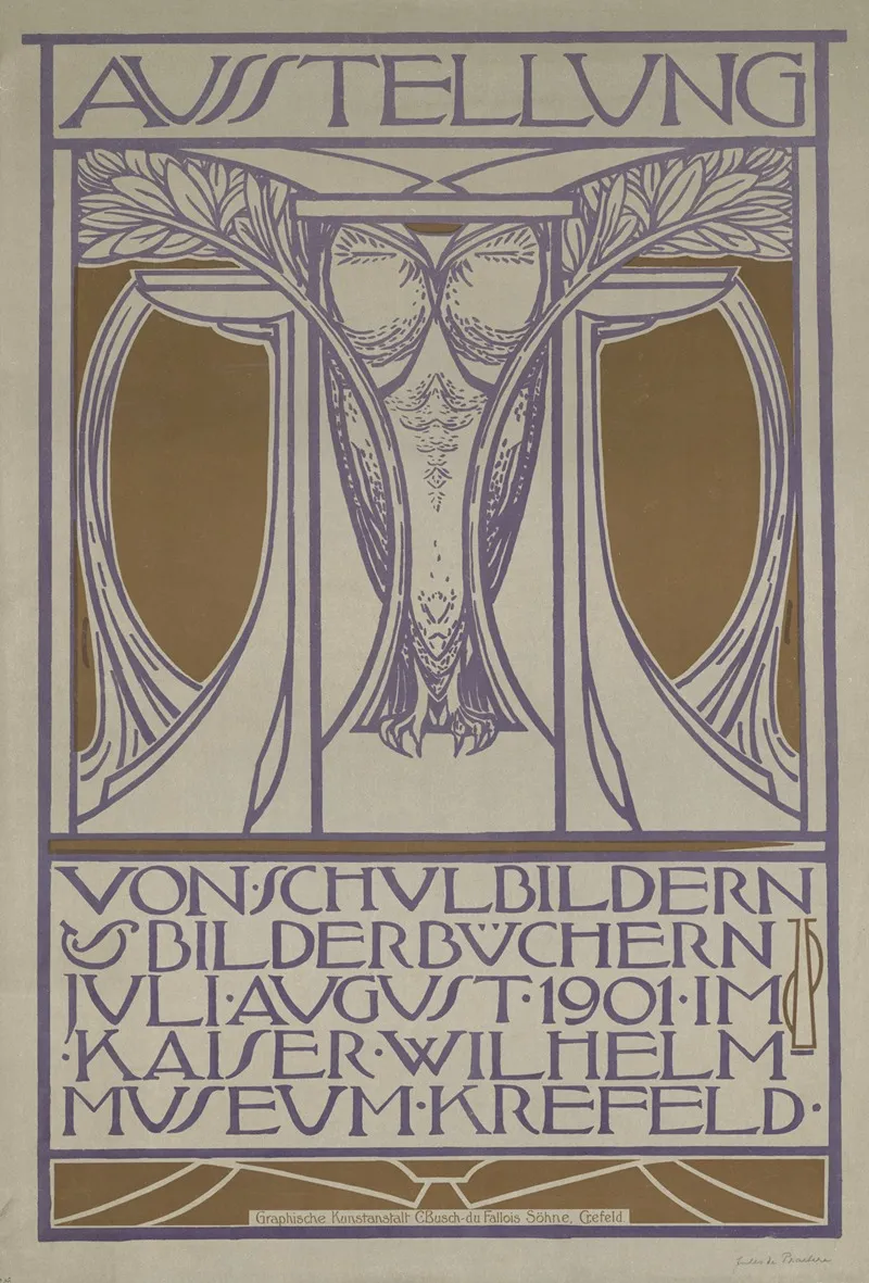 Ausstellung Von Schulbildern Und Bilderbuchern Wall Art by Jules De Praetere - High-Resolution Digital Print