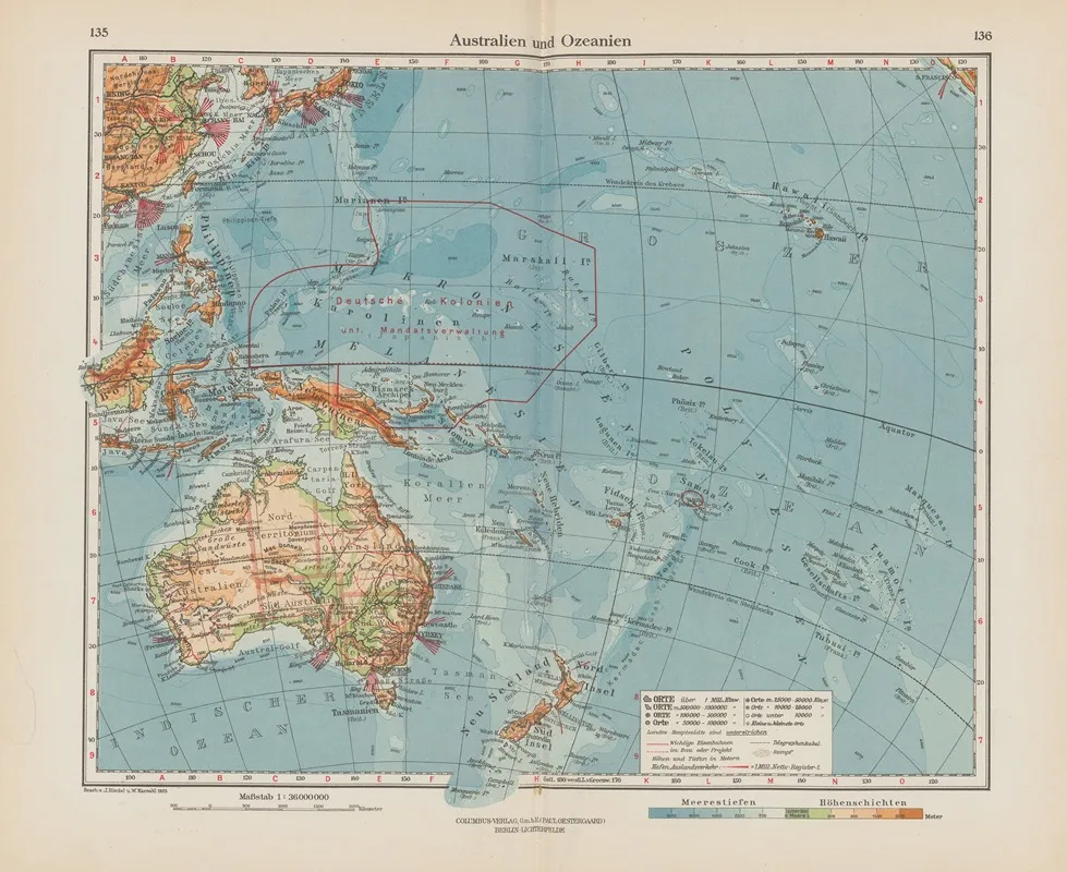 Australien Und Ozeanien Wall Art by Ernst Friedrich - High-Resolution Digital Print