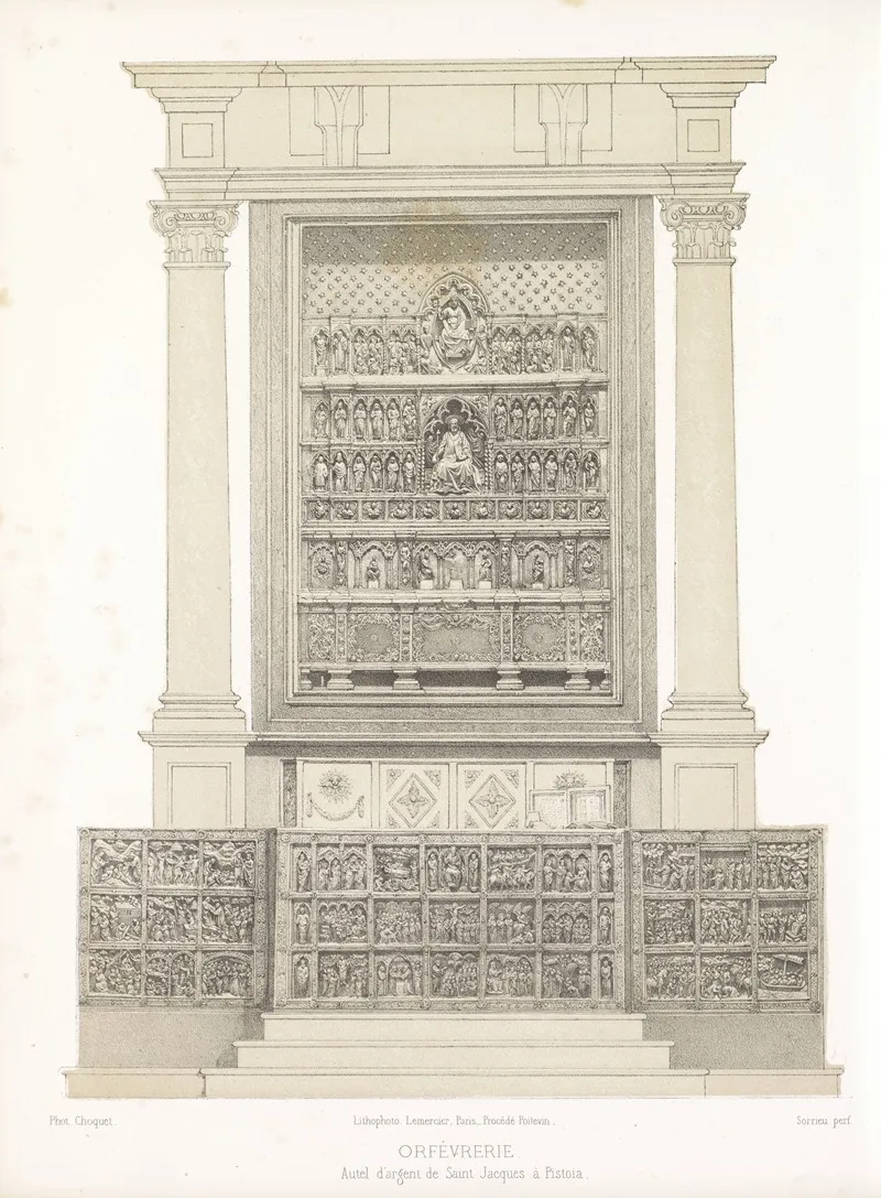 Autel Dargent De Saint Jacques A Pistoia Wall Art by Joseph Rose Lemercier - High-Resolution Digital Print