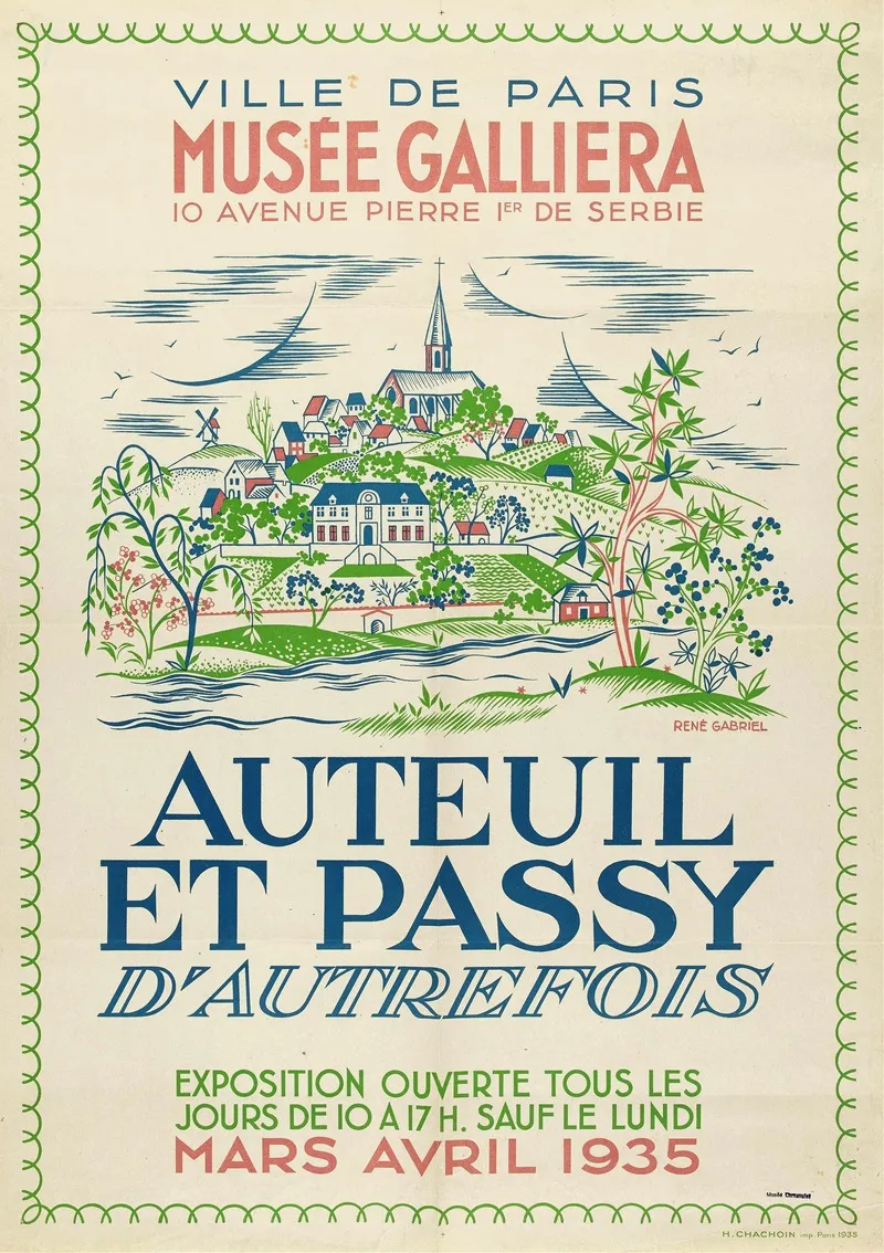 Auteuil Et Passy Wall Art by René Gabriel - High-Resolution Digital Print