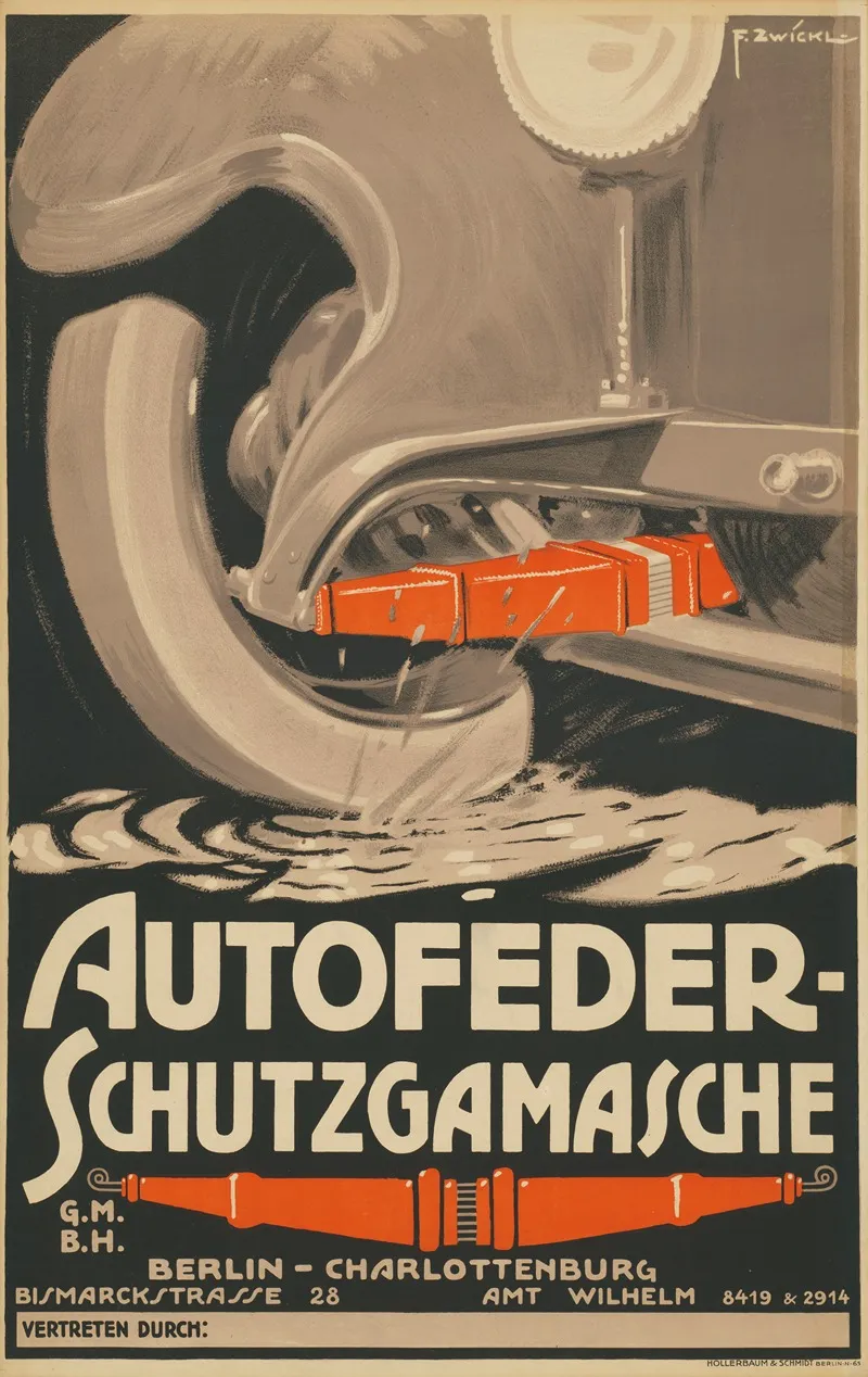 Autofeder Schutzgamasche Wall Art by F. Zwickl - High-Resolution Digital Print