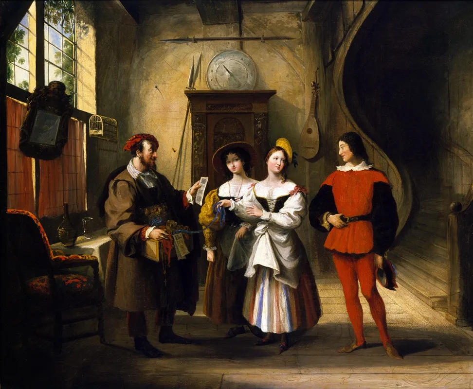 Autolycus Selling His Wares Wall Art by John Cawse - High-Resolution Digital Print
