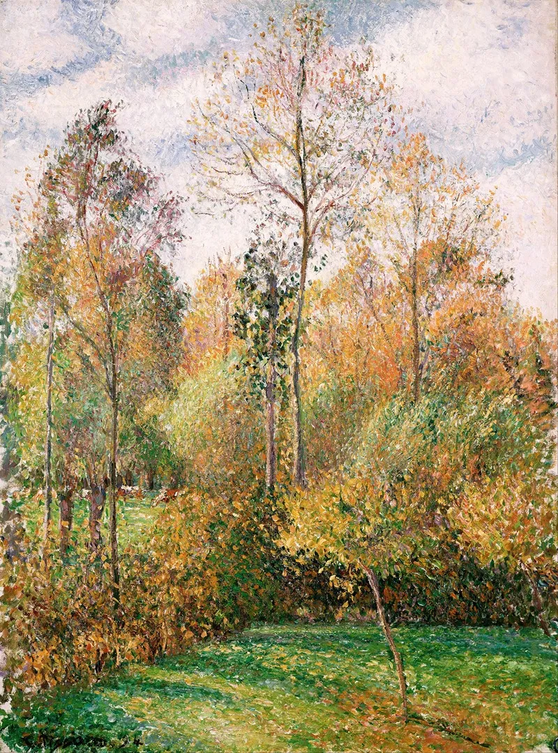 Automne Peupliers Eragny Autumn Poplars Eragny