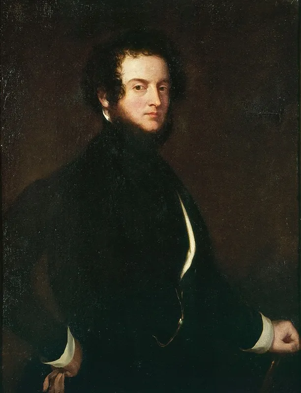 Autoportrait Du Comte Alfred Dorsay 1801 1852 Wall Art by Alfred d'Orsay - High-Resolution Digital Print