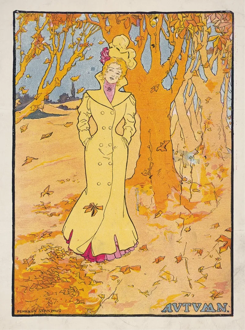 Autumn 12 Wall Art by Penrhyn Stanlaws - High-Resolution Digital Print