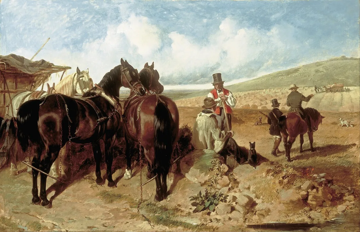Autumn 33 Wall Art by John Frederick Herring Snr. - High-Resolution Digital Print
