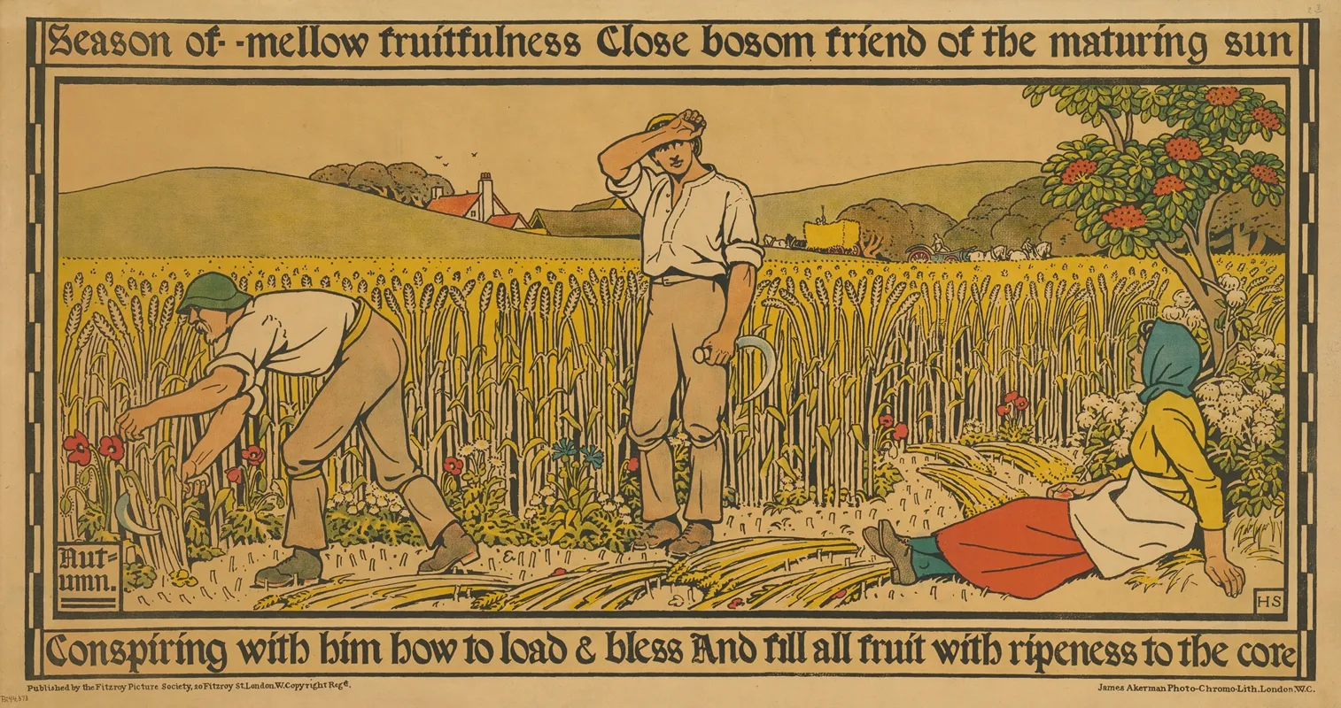 Autumn 59 Wall Art by George Heywood Maunoir Sumner - High-Resolution Digital Print
