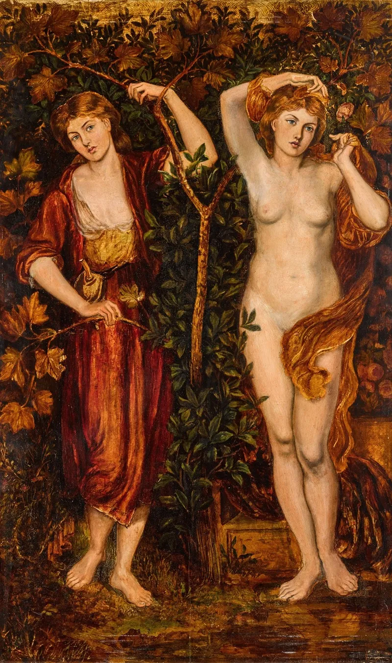 Autumn And Summer Wall Art by Henry Treffry Dunn - High-Resolution Digital Print