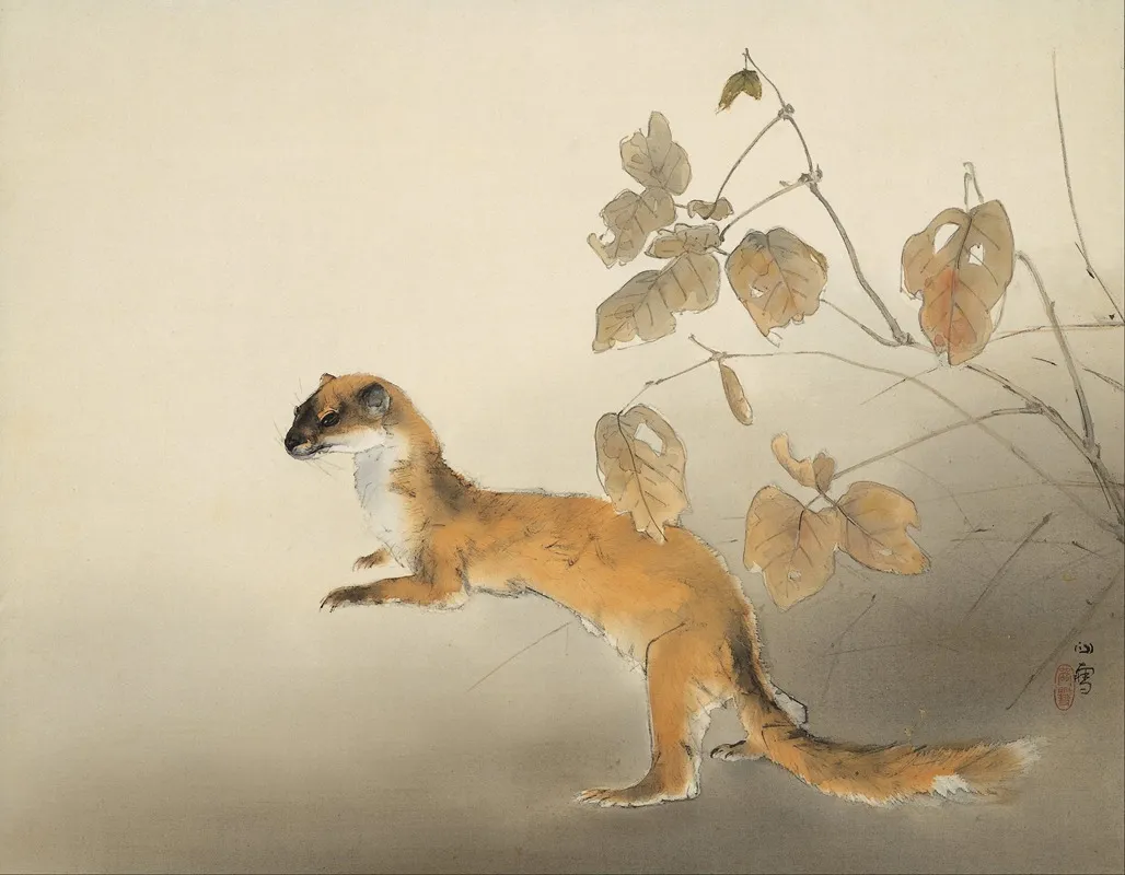Autumn Farm Wall Art by Hashimoto Kansetsu - High-Resolution Digital Print