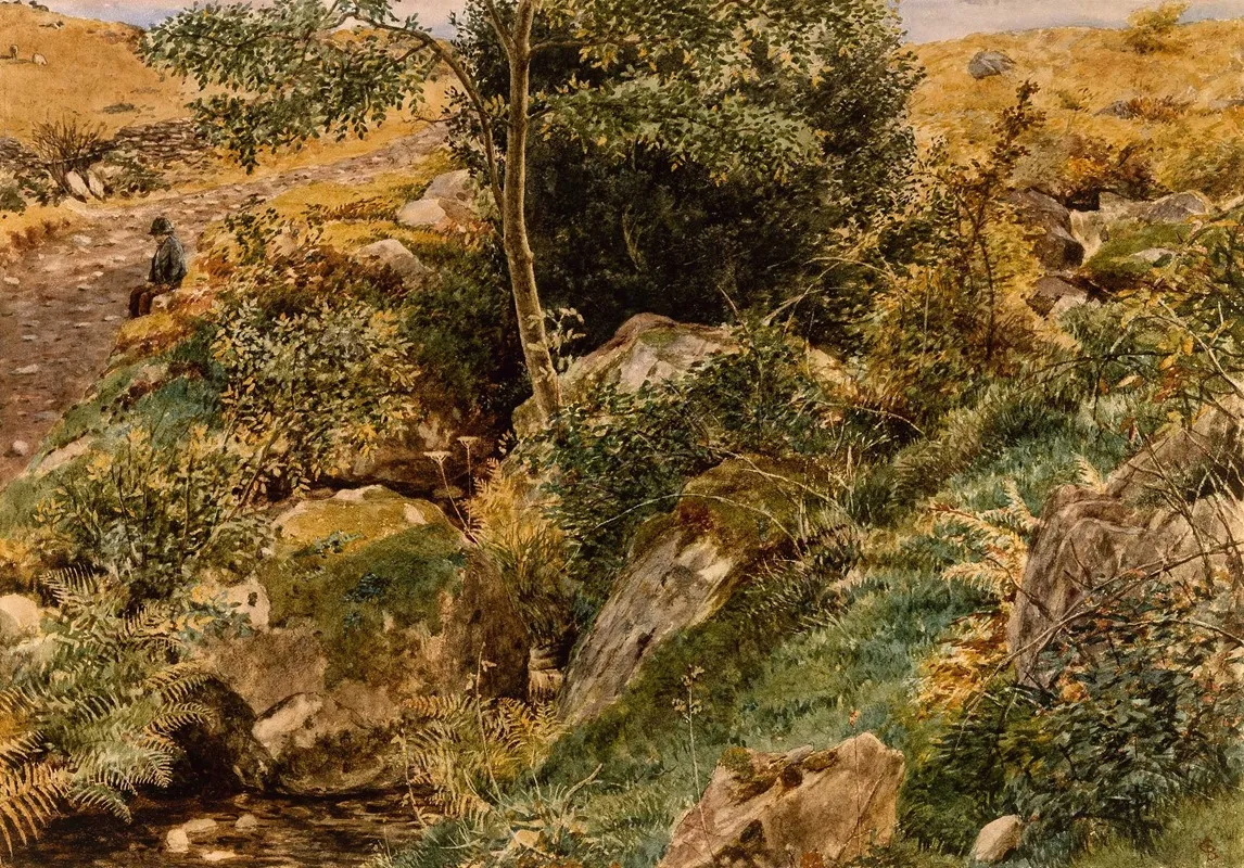 Autumn In The Welsh Hills Wall Art by George Price Boyce - High-Resolution Digital Print