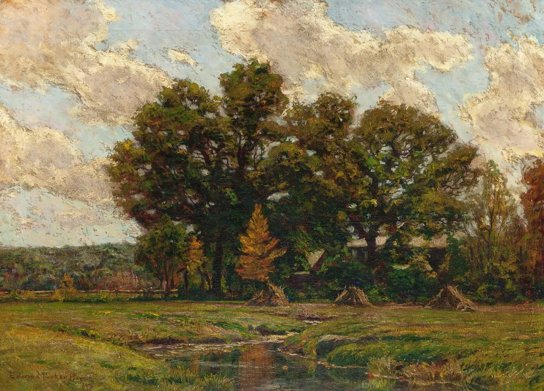Autumn Landscape 15 Wall Art by Edward Parker Hayden - High-Resolution Digital Print