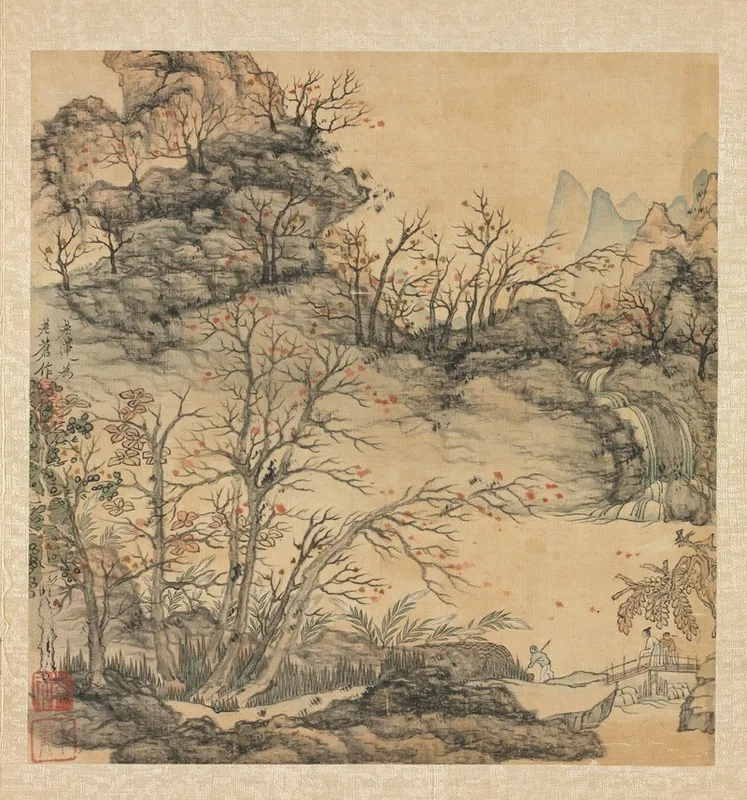 Autumn Landscape 22 Wall Art by Chen Hongshou - High-Resolution Digital Print