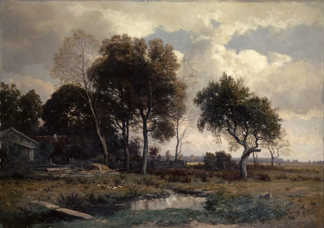 Autumn Landscape Near Schleissheim