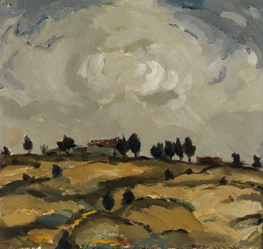 Autumn Landscape With Clouds