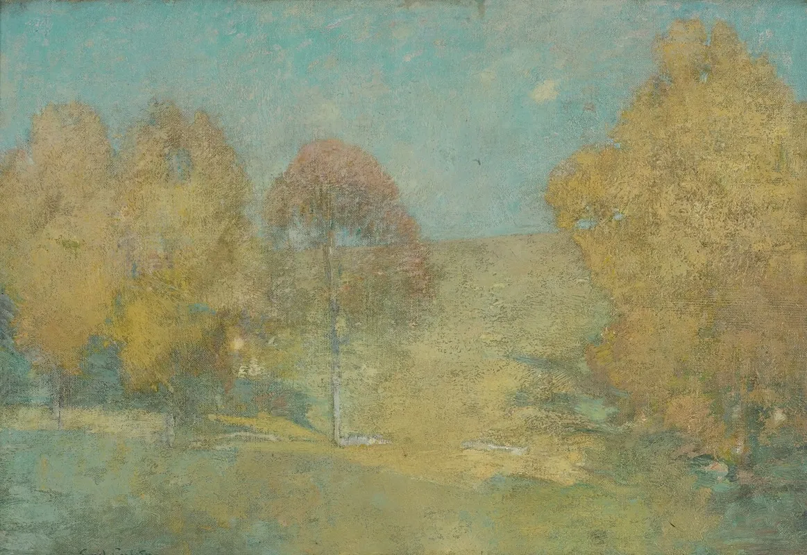 Autumn Morning Fading Moon