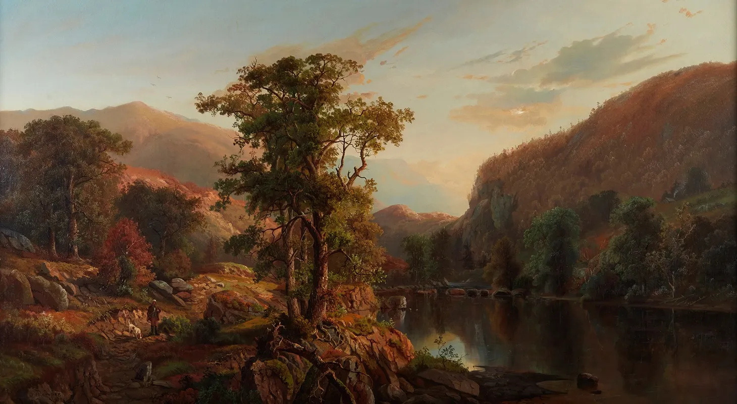 Autumn Riverscape Wall Art by Henry W. Kemper - High-Resolution Digital Print