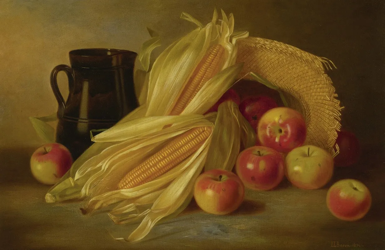 Autumn Still Life Wall Art by Irving Lewis Bacon - High-Resolution Digital Print