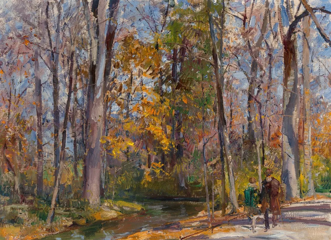 Autumn Woodland Wall Art by Rudolf Schramm-Zittau - High-Resolution Digital Print