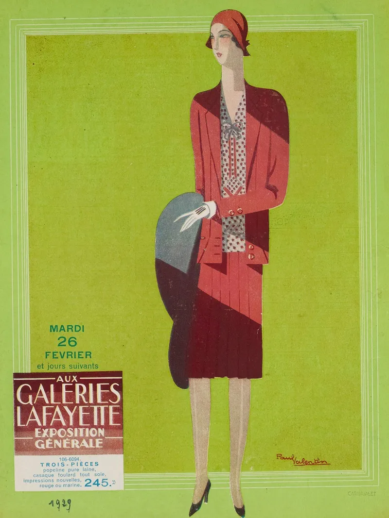 Aux Galeries Lafayette 2 Wall Art by Paul Valentin - High-Resolution Digital Print