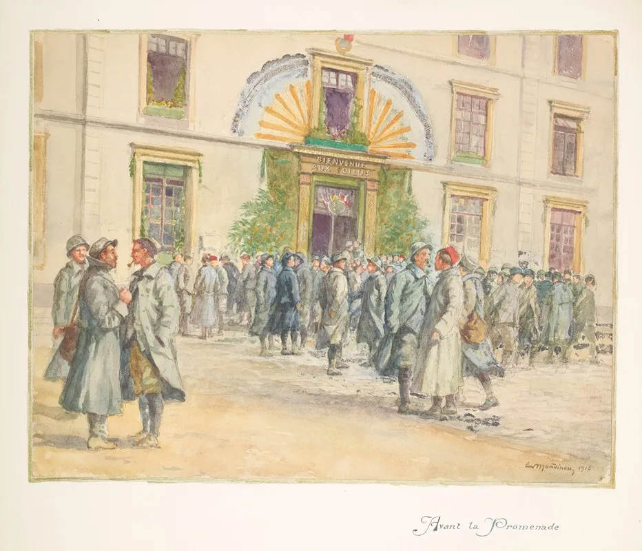 Avant La Promenade Wall Art by Etienne Mondineu - High-Resolution Digital Print