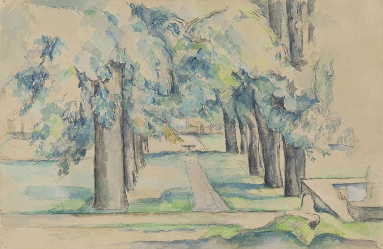 Avenue Of Chestnut Trees At The Jas De Bouffan