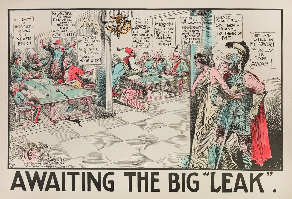 Awaiting The Big Leak Wall Art by Carey Cartoon Service - High-Resolution Digital Print