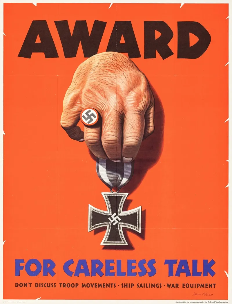 Award For Careless Talk 2 Wall Art by Stevan Dohanos - High-Resolution Digital Print