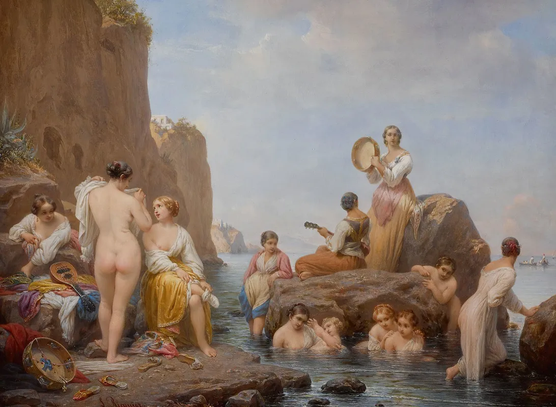 Away From Prying Eyes Wall Art by Louis Ricquier - High-Resolution Digital Print