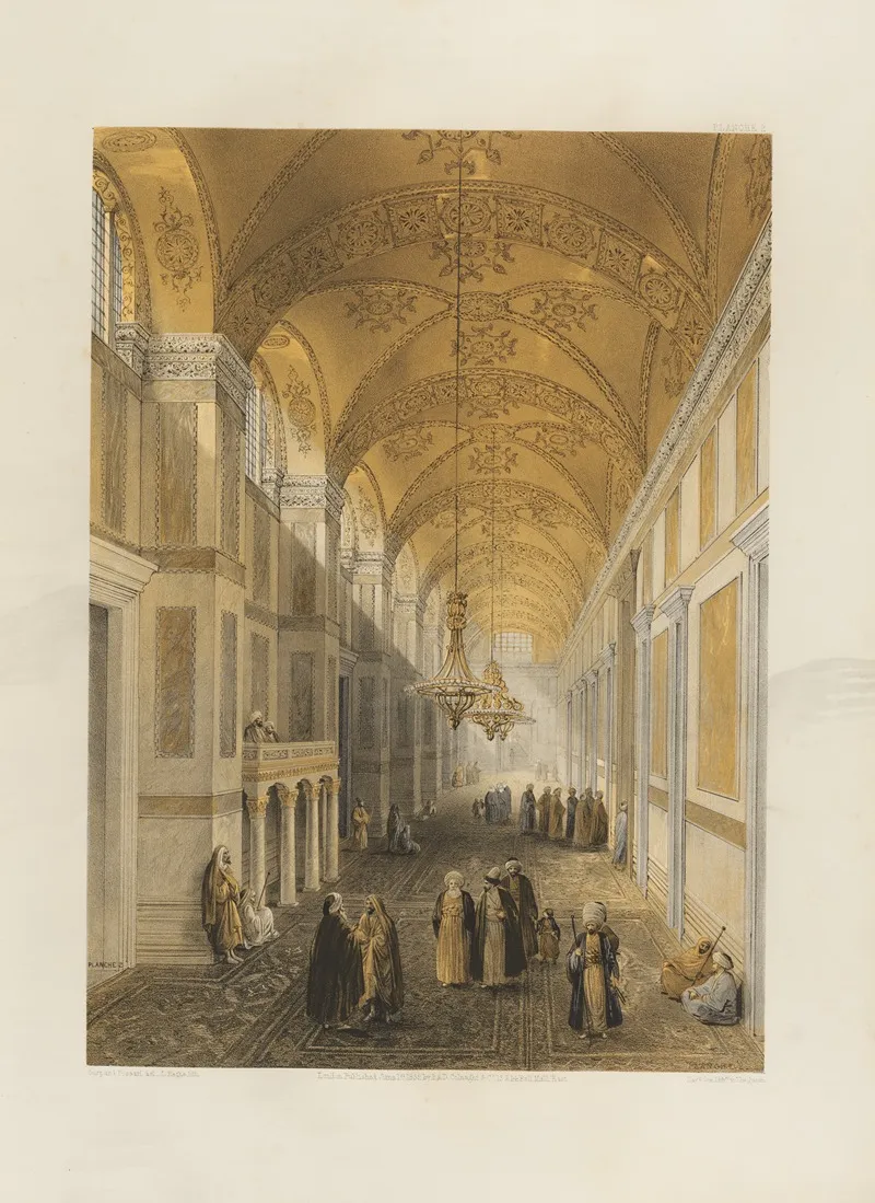 Aya Sofia Constantinople As Recently Restored By Order Of H M The Sultan Abdul Medjid Pl 02