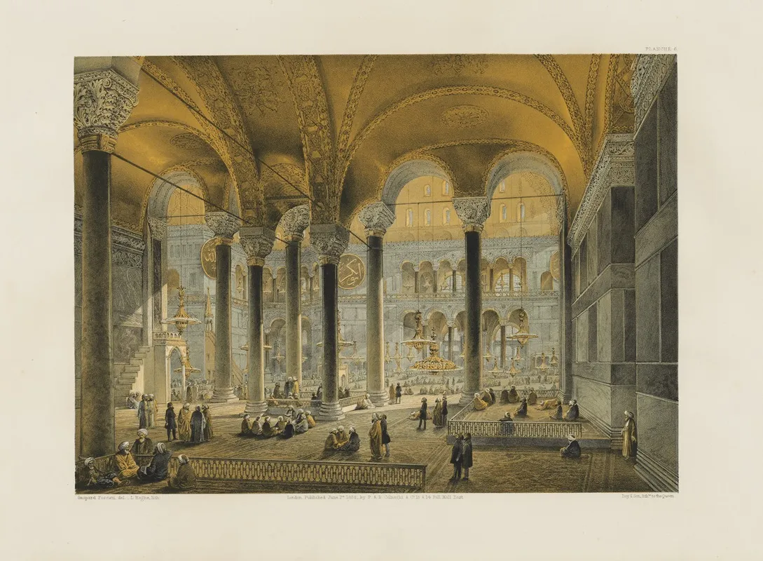 Aya Sofia Constantinople As Recently Restored By Order Of H M The Sultan Abdul Medjid Pl 06