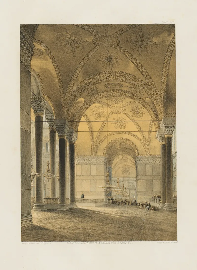 Aya Sofia Constantinople As Recently Restored By Order Of H M The Sultan Abdul Medjid Pl 07