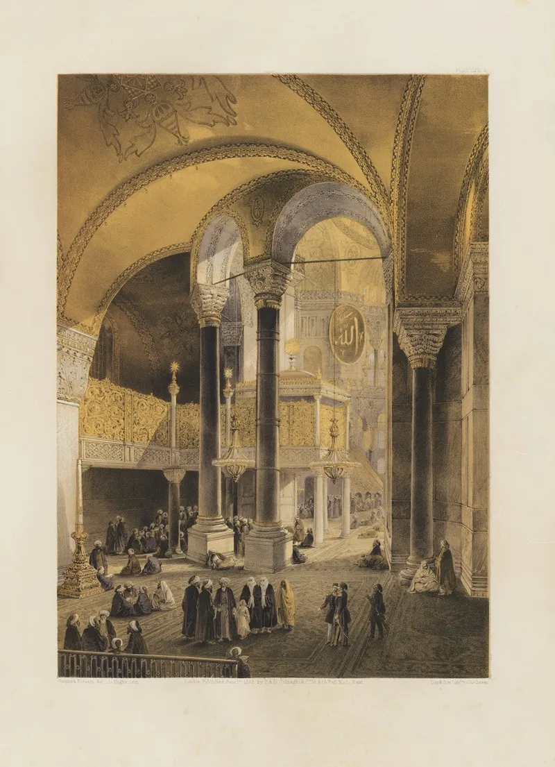 Aya Sofia Constantinople As Recently Restored By Order Of H M The Sultan Abdul Medjid Pl 08