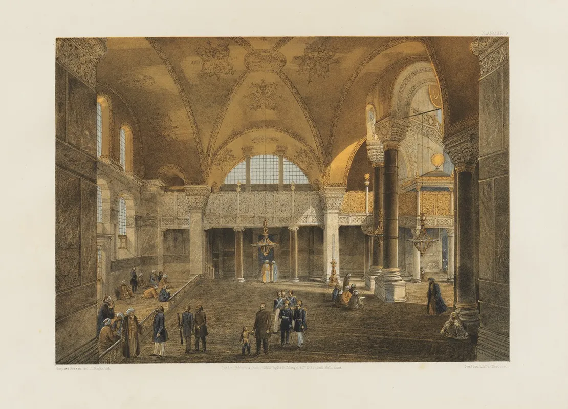 Aya Sofia Constantinople As Recently Restored By Order Of H M The Sultan Abdul Medjid Pl 09