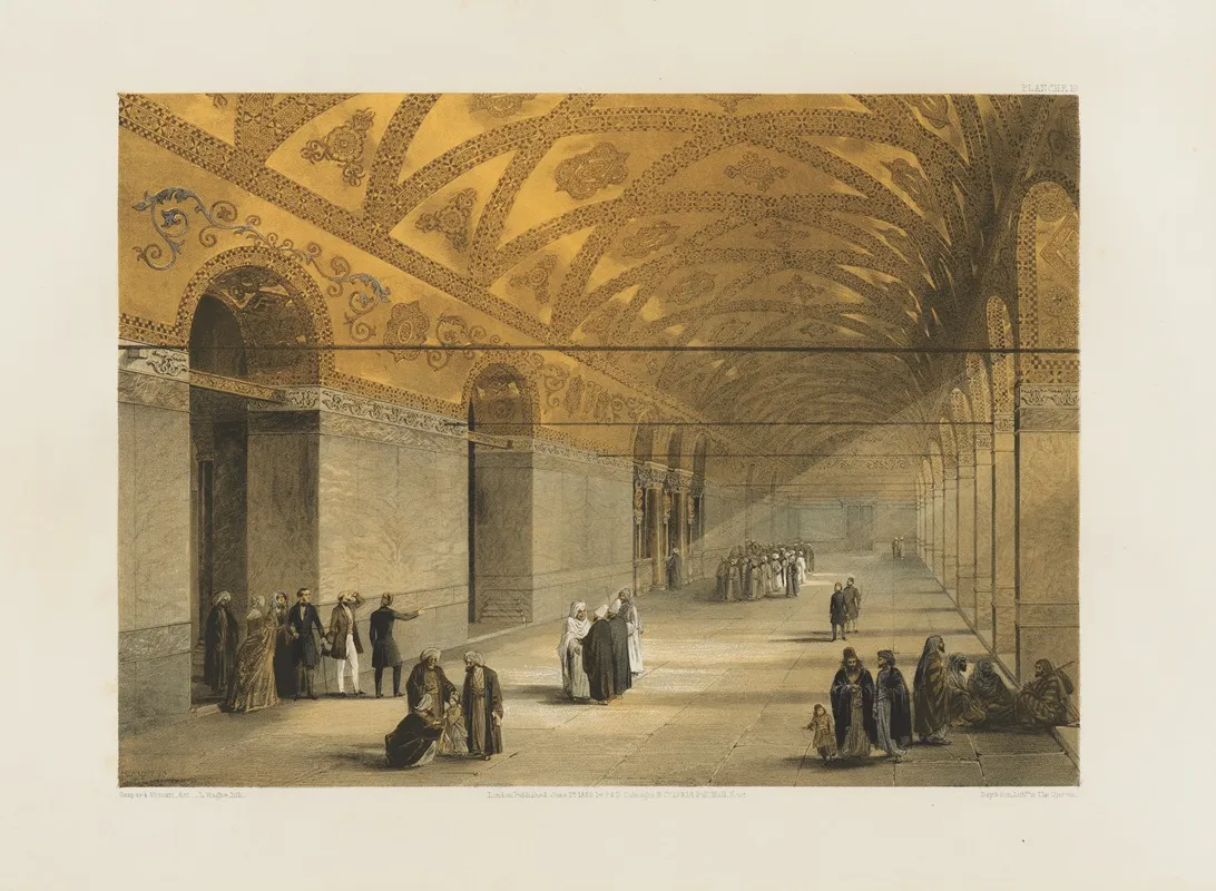 Aya Sofia Constantinople As Recently Restored By Order Of H M The Sultan Abdul Medjid Pl 10