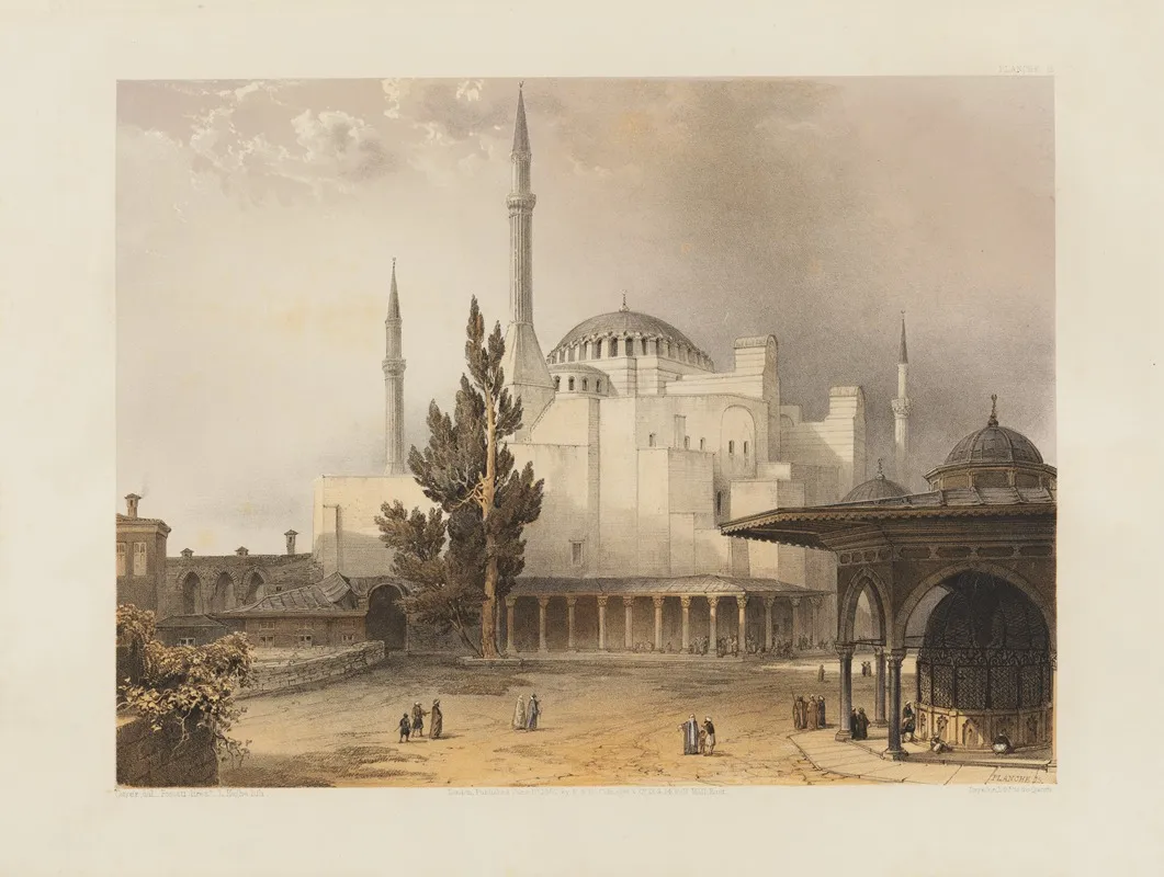 Aya Sofia Constantinople As Recently Restored By Order Of H M The Sultan Abdul Medjid Pl 15