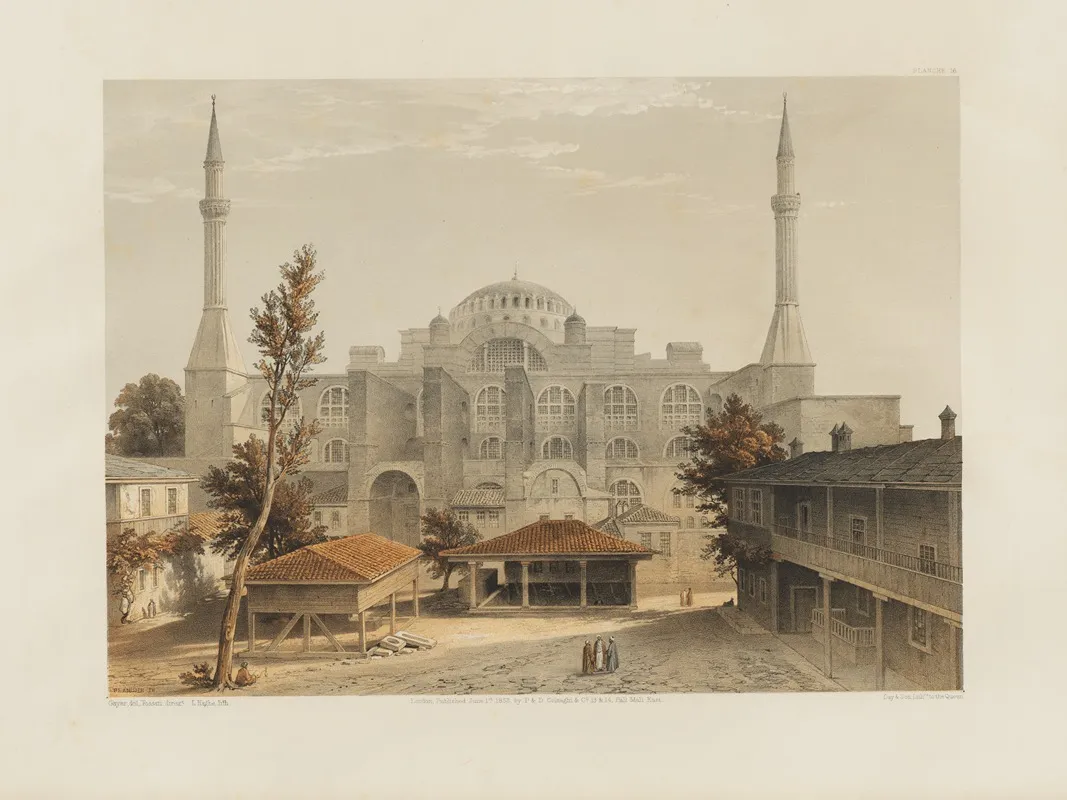 Aya Sofia Constantinople As Recently Restored By Order Of H M The Sultan Abdul Medjid Pl 16